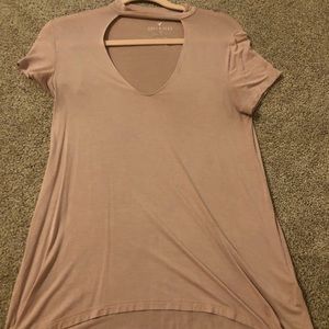Light Pink Cut Out Top
